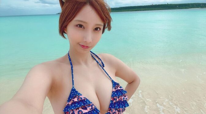 【日本寫真女優系列】Cosplay爆乳比基尼H罩杯泳裝偶像 Raimu Hanasaki 花咲来夢 [20P]